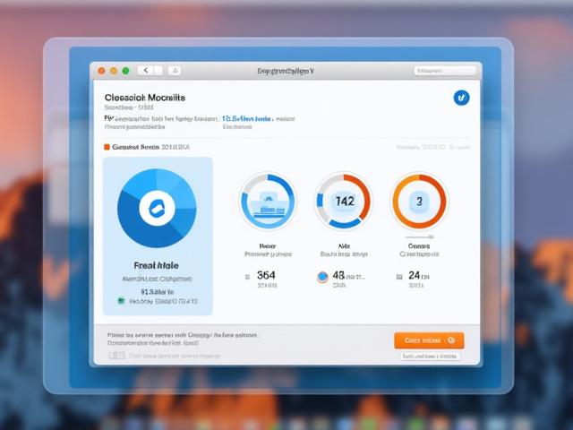 CleanMyMac X user interface showing a smart scan in progress